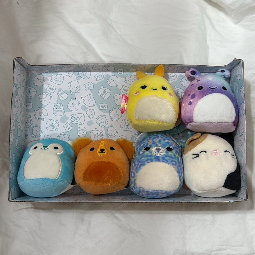 Jazwares Squishmallows Micromallows 6-Pack: 2.5" Plush Set.